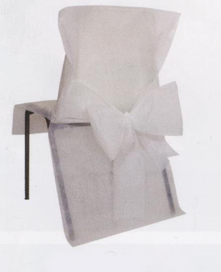 housse de chaise jetable blanche