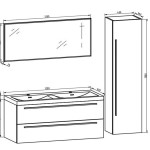 meuble double vasque 120 x 40