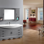 meuble vasque gris salle bain