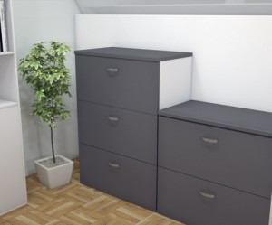 armoire de bureau avec dossier suspendu