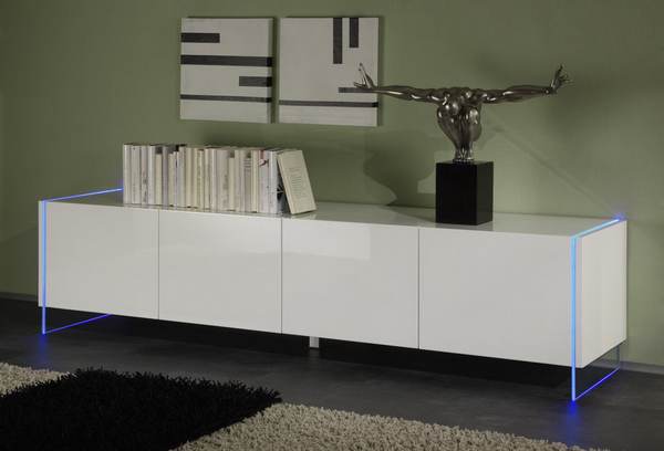 buffet bas laque blanc