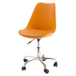 chaise de bureau orange
