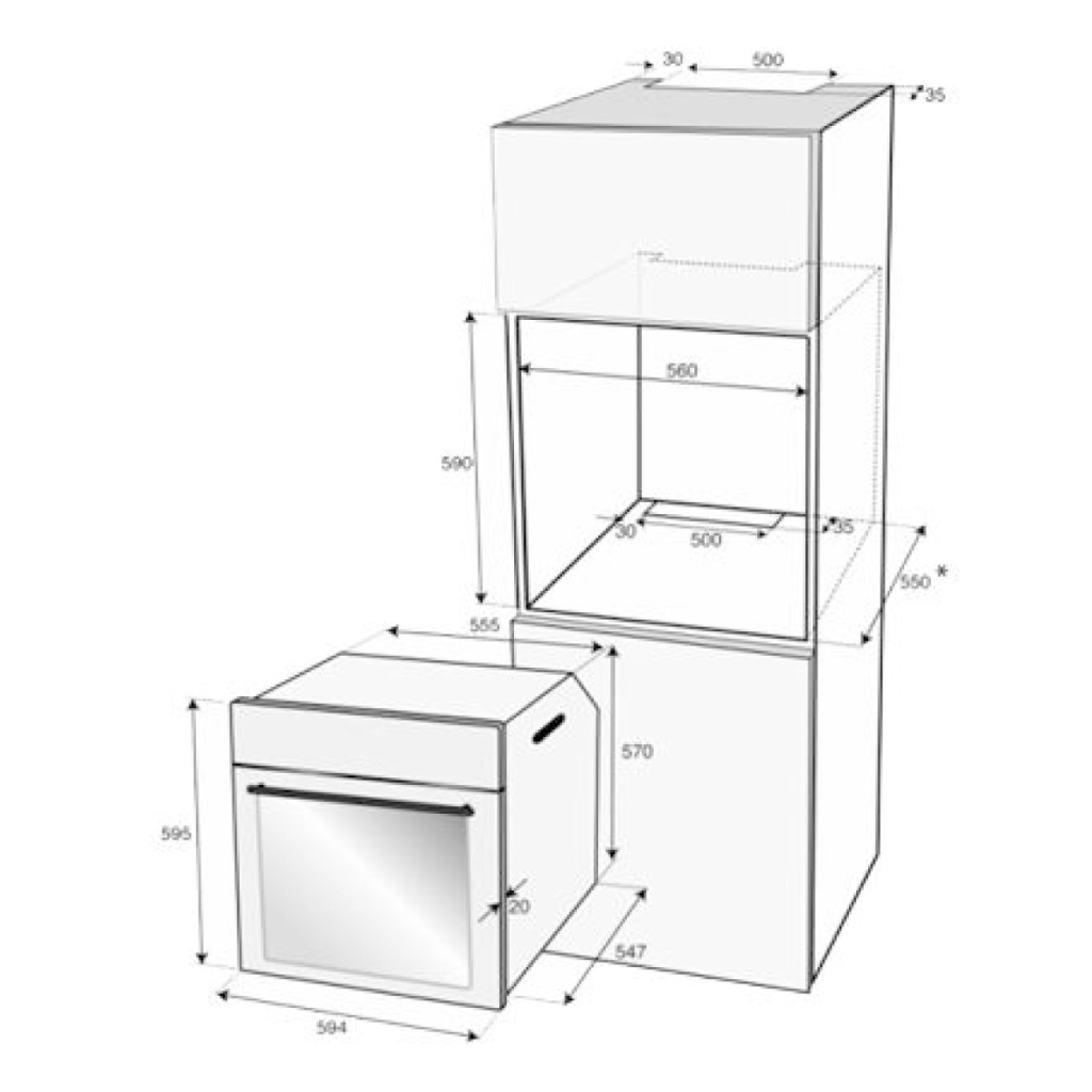 four encastrable taille