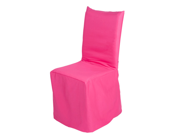 housse de chaise rose fushia