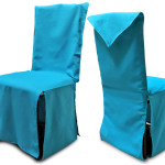 housse de chaise turquoise