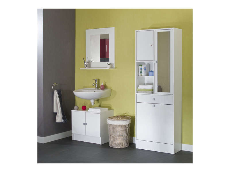 meuble bas de salle de bain conforama