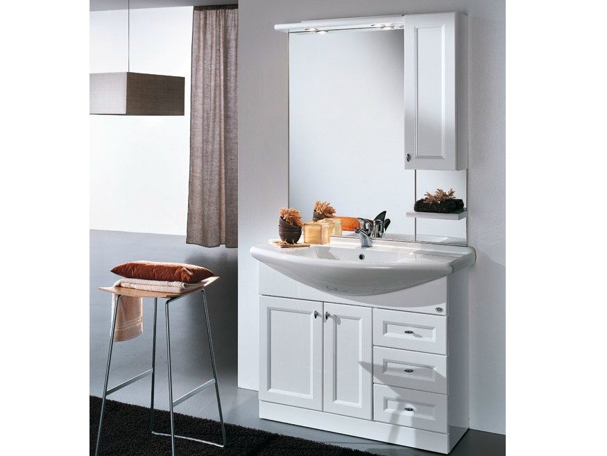 Meubles vasques avec miroir  Tous les fabricants de l'architecture et du