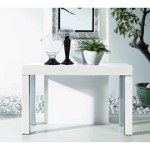 table console blanc laque