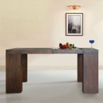 table console bois extensible