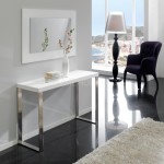 table console laquee blanc