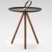 table d'appoint noyer
