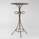 table de bar en fer forge
