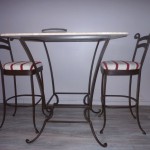 table de bar en fer forge
