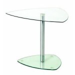 table de bar glass disc