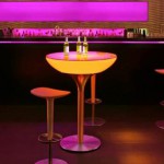 table de bar lumineuse