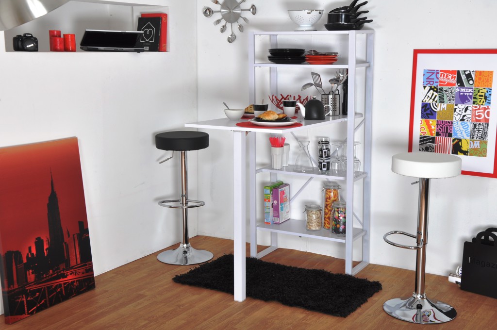 campingetrandonnee  TecTake Table haute de bar rabattable aluminium hauteur