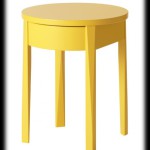 table de chevet jaune