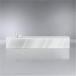 banc de lit blanc laque