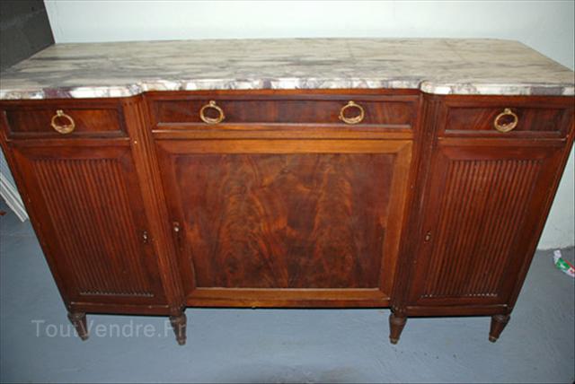 buffet bas, bois massif dessus marbre fait par artisan  Royan  17200 