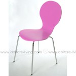chaise de cuisine rose