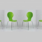 chaise de cuisine verte