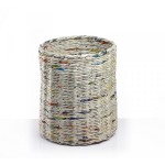 corbeille en papier journal recycle