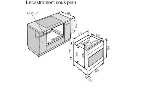 four encastrable faible profondeur