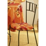 galette de chaise avec rabat