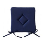 galette de chaise bleu turquoise