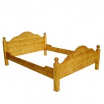 lit une personne en bois