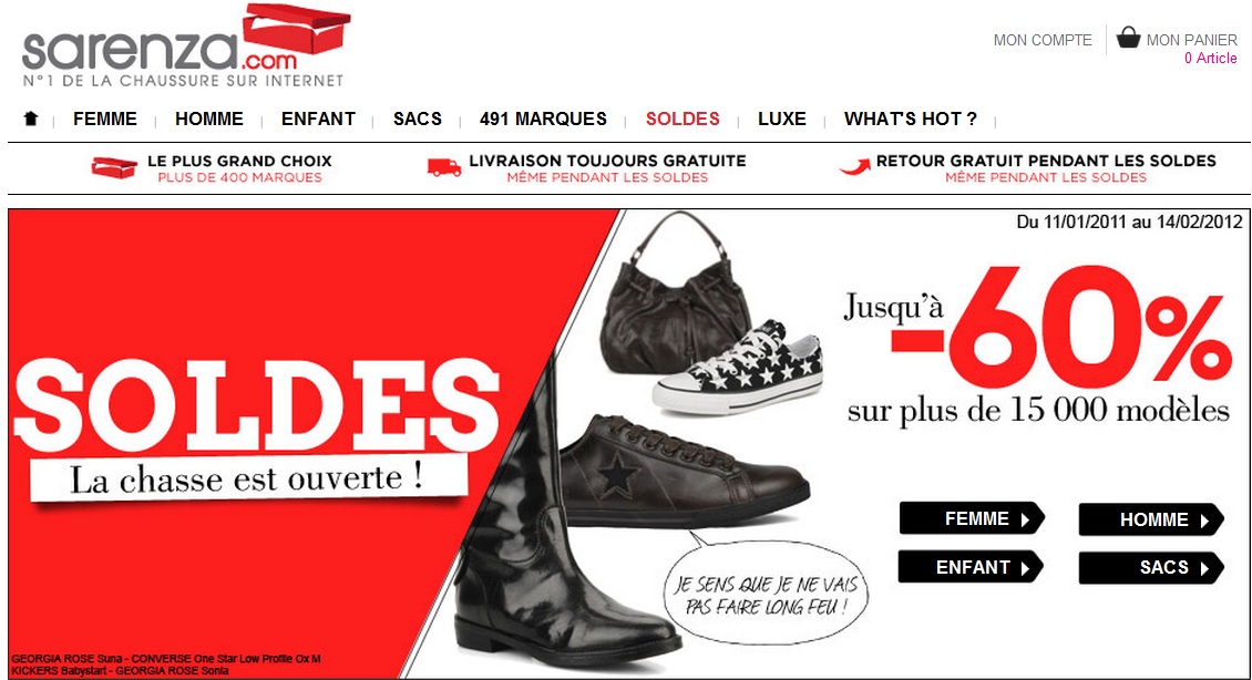 meuble chaussures sarenza