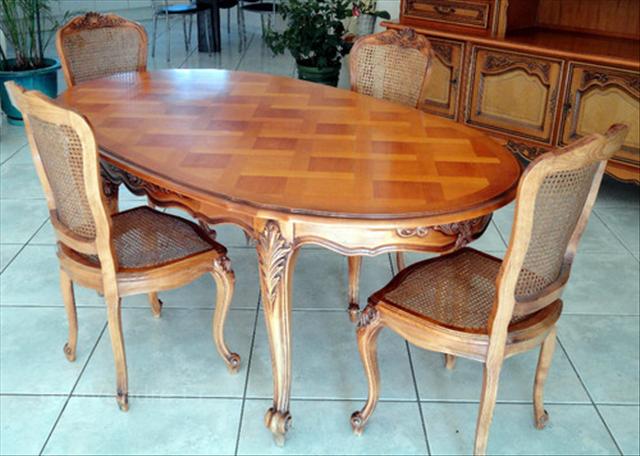 Table de salle à manger style Louis XV  Table  Tables  Meuble déco  Déco