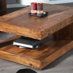 table basse bois massif
