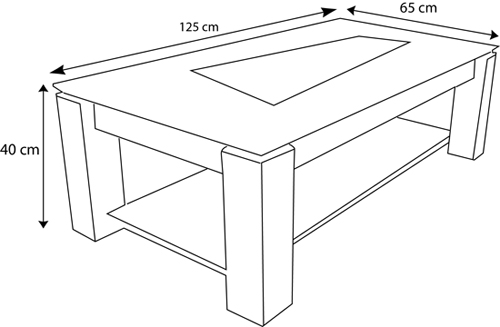 Table basse hauteur 60 cm sur mesure  Devis et fabrication  NANTES (44300)