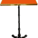 table de bar haute orange