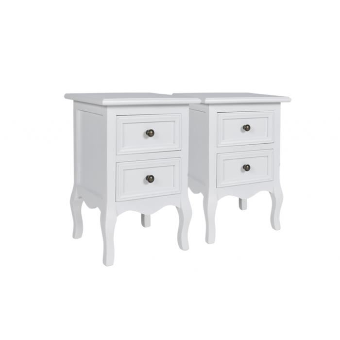 table de chevet blanche pas cher