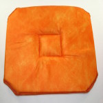 galette de chaise orange