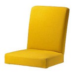 housse de chaise jaune
