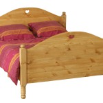 lit deux personnes en bois