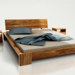 lit deux places en bois