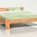 lit deux places en bois