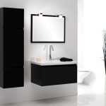 meuble bas salle de bain noir