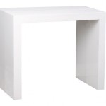 table console laque blanc