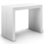 table console nassau xl laquee blanc