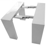 table console nassau xl laquee blanc