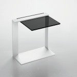 table d'appoint design en verre