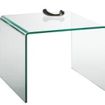 table d'appoint design en verre