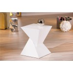 table d'appoint laque blanc