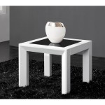table d'appoint laque blanc