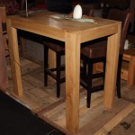 table de bar haute bois